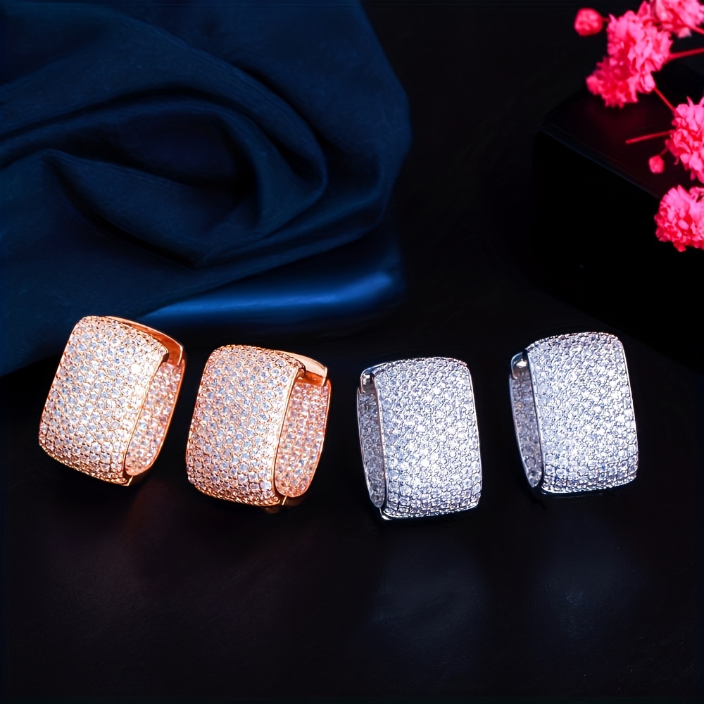 Stylish Zirconia Circular Earrings for Women